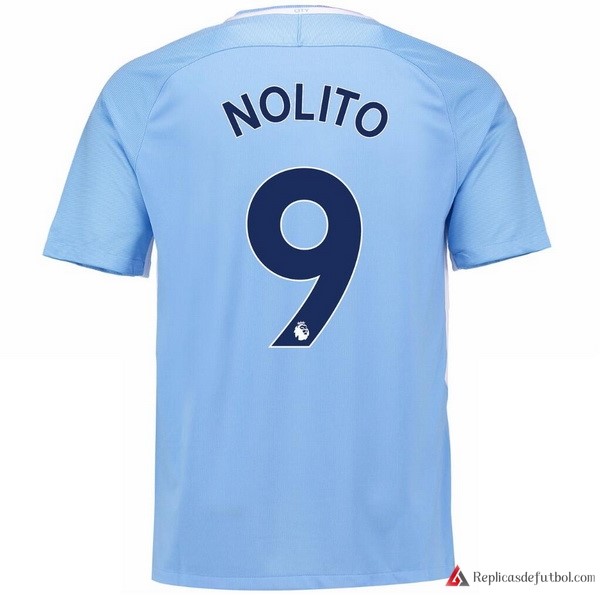 Camiseta Manchester City Primera equipación Nolito 2017-2018